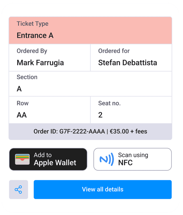 NFC Tap & Save to Wallet