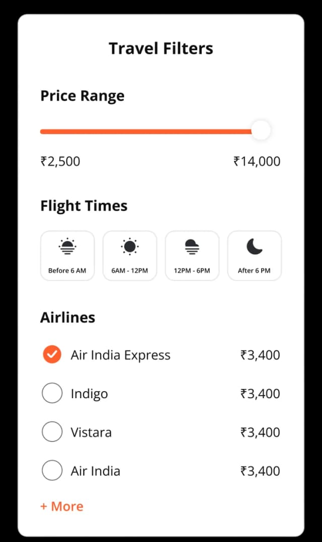 Travel Filters: Budget, Style & Dates