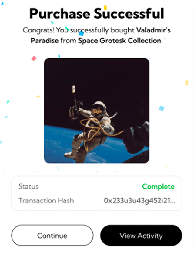 Instant Collectible Checkout