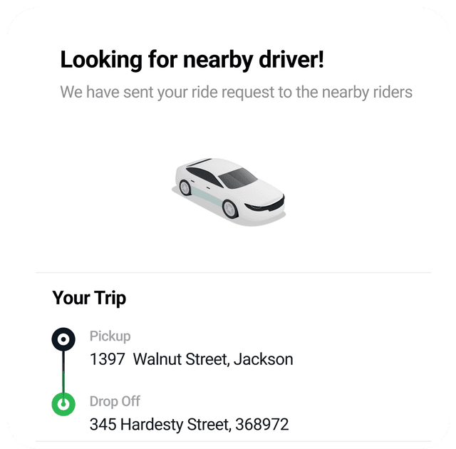 Nearby Rides Finder