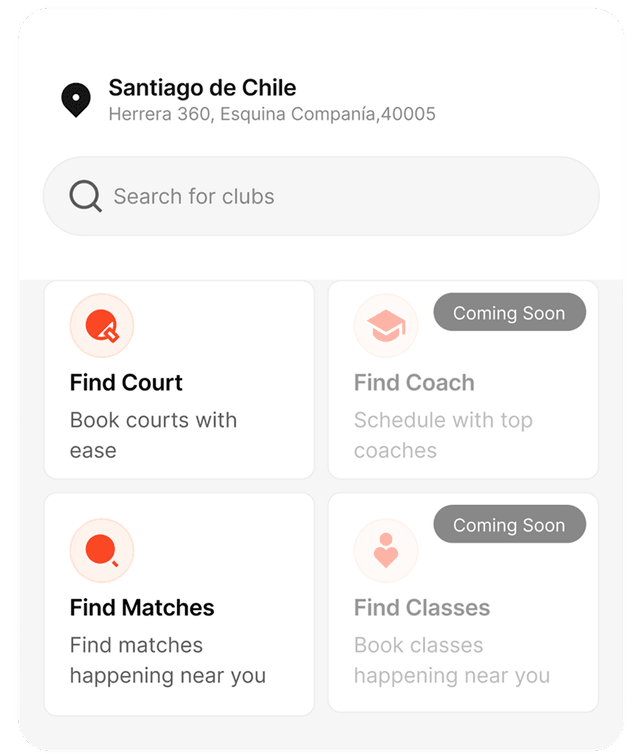 Find Courts & Coaches